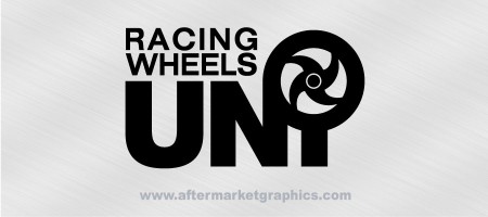Uni Racing Wheels Decals - Pair (2 pieces)